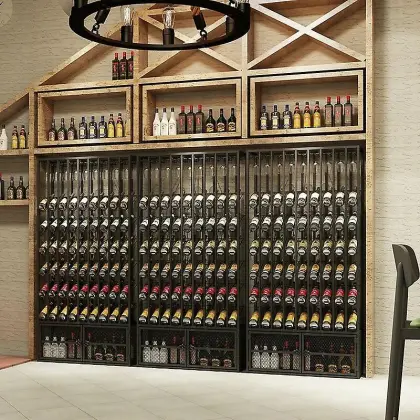 Stainless Steel Wine Cabinet with Temperature Control