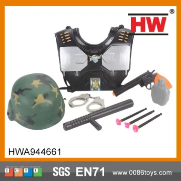 Interesting Police play set plastic army toy guns