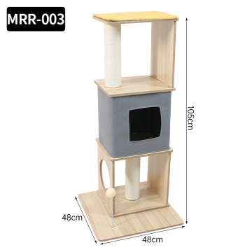 Hot Selling Cat Tree Cardboard Scratching House Indoor
