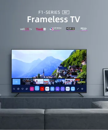 4K WebOS Smart LED TV - Jinling 55 Inch DVB Digital Frameless LCD Television