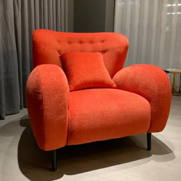 White wool fabric Sofa Living Room Chair