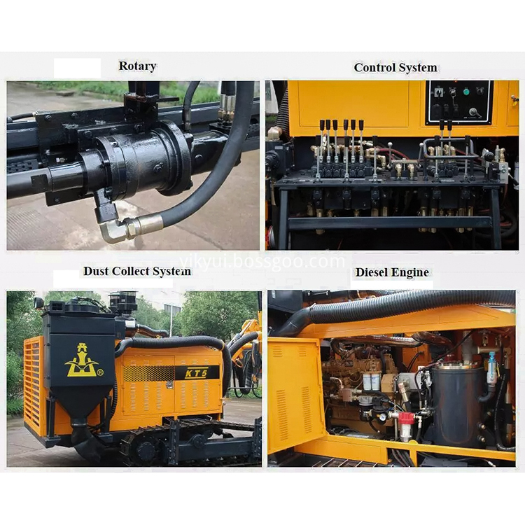 Environmentally Dust Collecting Crawler Dth Drilling Rig Kt12 Integrated Open Air Surface Mining Automatic Unloading Rod For Rapid Blasting 3 Jpg