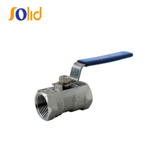 One piece screw thread end stainless steel ball valve