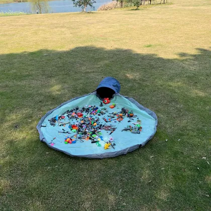 Durable Toys Clean-up Storage Box - Lego Storage Bag Basket for Kids