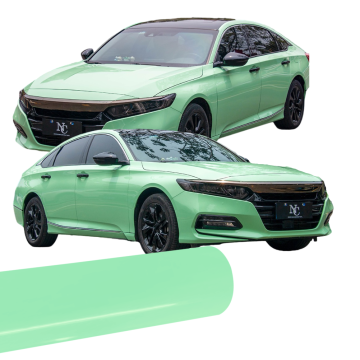 Высокаглянцавая туманна-зялёная аўтамабільная плёнка