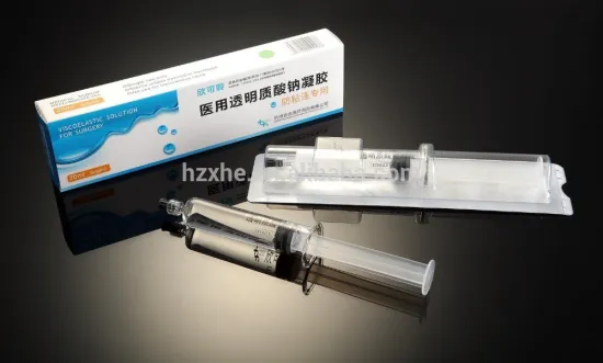 Pharmaceutical Grade hyaluronate acid gel in syringe