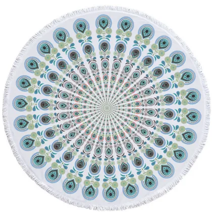 City Style Cotton on round beach towel Company