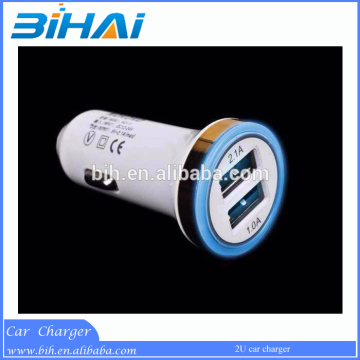 High quality metal car battery charger, cell phone car charger