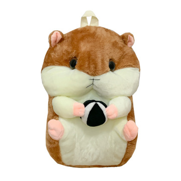 Bolso de hombro de felpa personalizada - Bolsa de animales de peluche de hámster de regalo de cumpleaños creativo