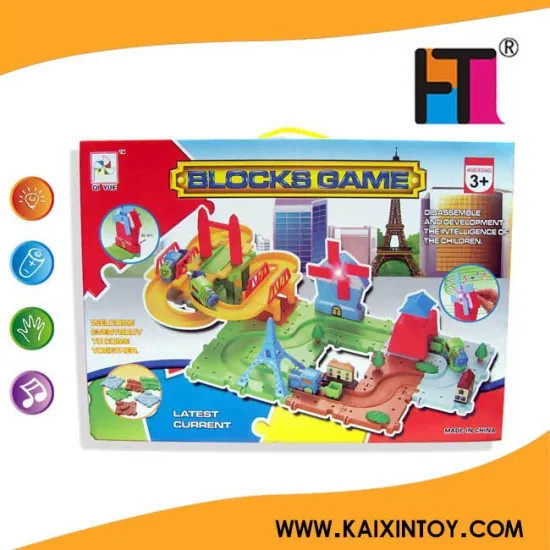 Hot sell BO Rail Bricks W/Light & Music toy educational toys for kids toys