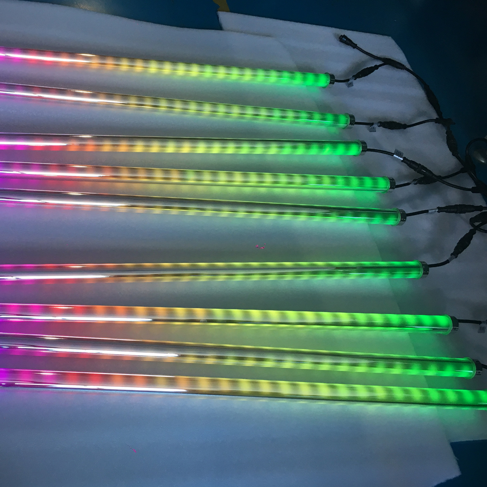 24Segmenty RGB plná farba DMX512 3D trubica svetlo