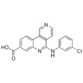 5 - [(3-хлорфенил) амино] бензо [c] -2,6-нафтиридин-8-карбоновая кислота CAS 1009820-21-6