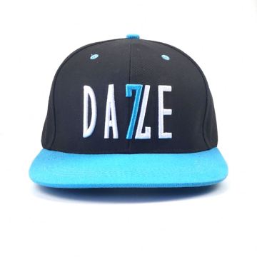 Custom 6 Panel Flat Brim 3D Embroidery Baseball Snapback Caps for Men - Gorras & Logo Hats