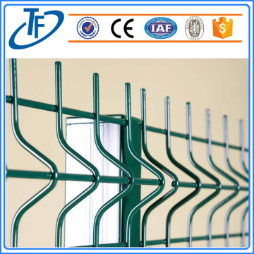 High security square post welded wire mesh fence