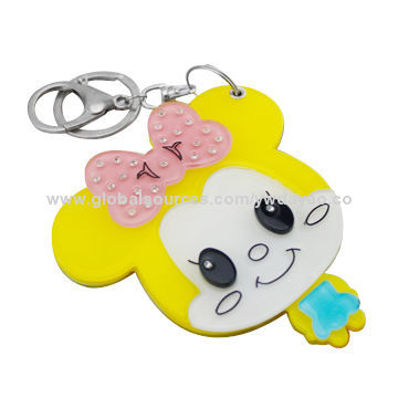 Cute children's plastic keychains