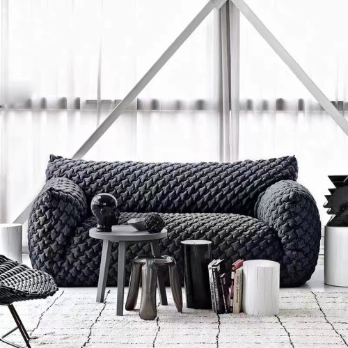 Modern New Style High End Cozy Frosted Sofas