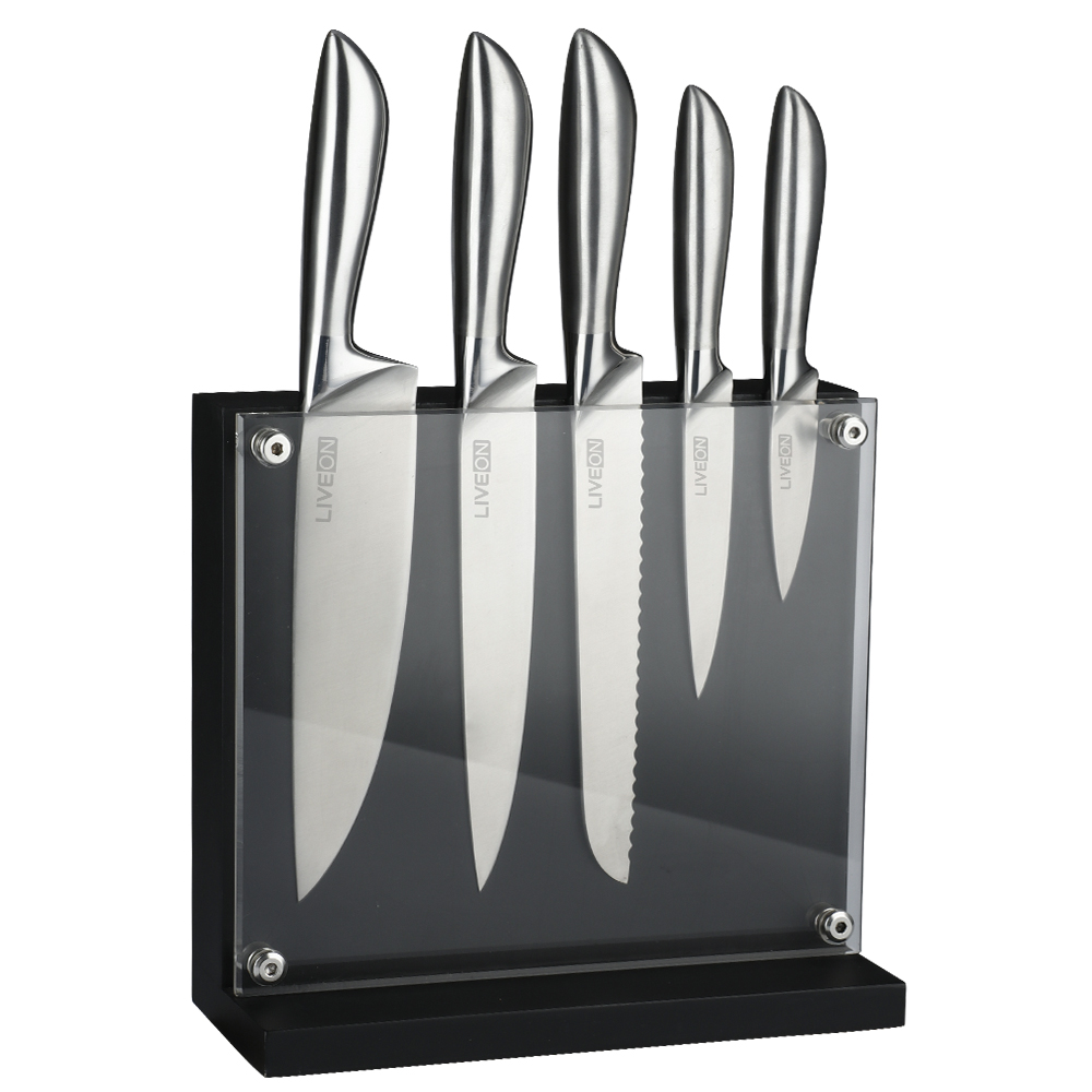 SET DI COLTELLI DA CUCINA 5 MANIGLIE HOLLOW HOLLOW