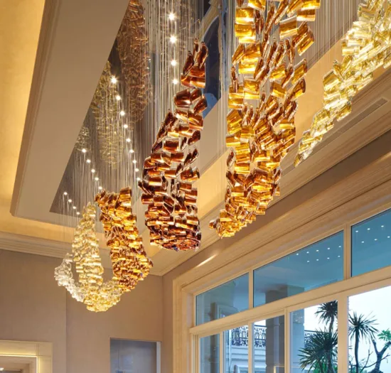 Anti-glare hotel project chandelier