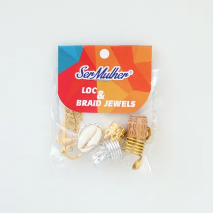 Gemstone Crystal Loc Jewelry Beads For Braids Twist Dreadlock Hair Accessories Crown Loc Dreadlock Beads Hair Rings For Braids