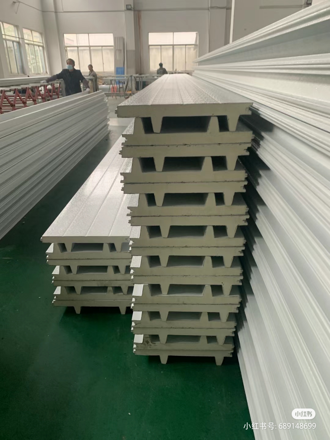Industrial lifting door panels
