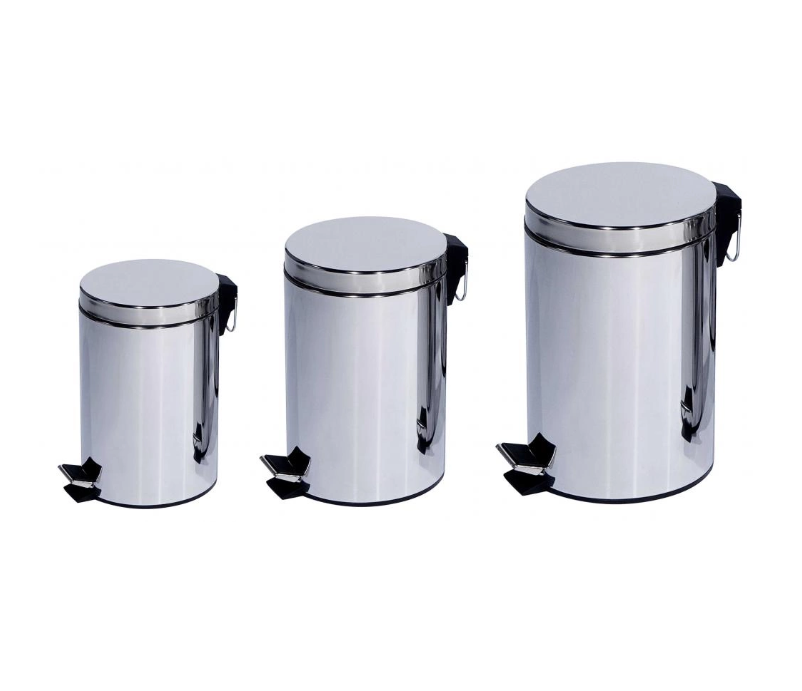 Stainless steel trash can for kitchen