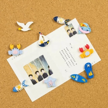 Ocean Cork Push Pins: Stylish Office Supplies for Photos and Calendars