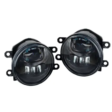 Black LED Fog Light Assembly for Toyota Tacoma 2016-2019 Replacement
