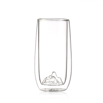 ホウケイ酸二重壁ガラスカップコーヒーマグティーセット飲用グラス