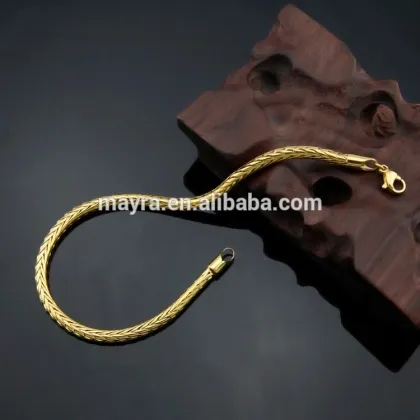 thin gold chain bracelet