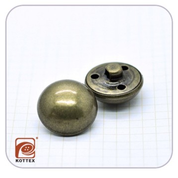 Fashion Half Round Metal Button