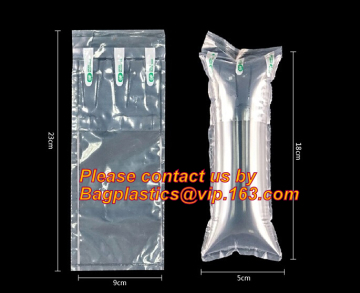 Tear-off transport protective shock resistant air bag, inflatable packaging wrap,air bag roll,air filled bags packaging, air bag