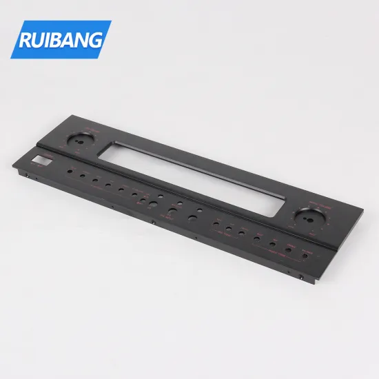 Aluminium anodised car radio detachable faceplate milling cnc machined aluminum plate