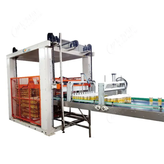 Filled Glass Bottles Stacking and Palletizing Machine