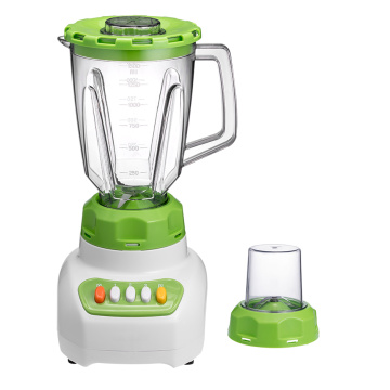 Food blender with plastic removable jar