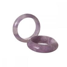 Lepidolite 6T Stone Band Rings for Women Men Healing Chakra Stackable Ring Balance Energy