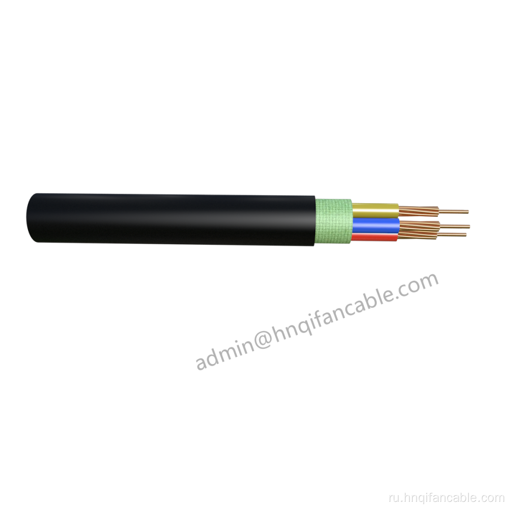 0,6/1 кВ ПВХ изолированный бронированный кабель 4 × 35