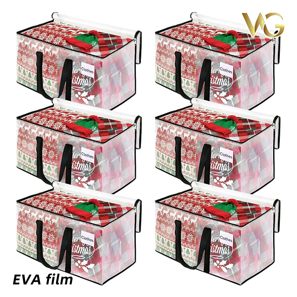 बड़े आकार की हैंडलिंग आपूर्ति के लिए पारदर्शी मोबाइल बैग