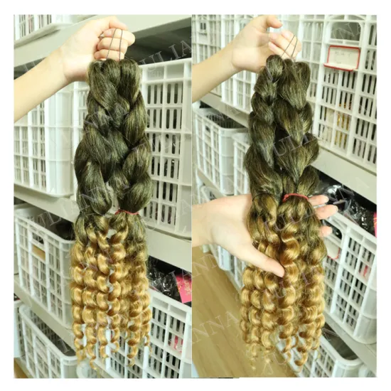 Julianna Synthetic Curled Pre Style Goddess Curl Braiding Hair Coi Leray Braids With Curls