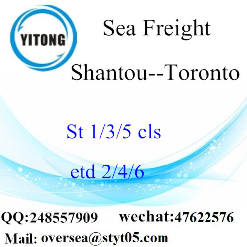 Consolidation de LCL du port de Shantou à Toronto