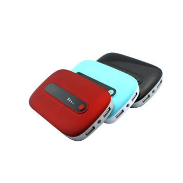 2014 New 13,000mAh, Dual Output Round Portable Power Bank, 5V-1.5A