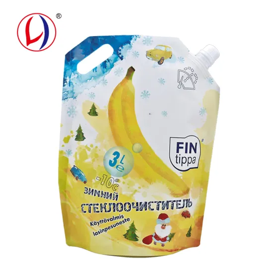 Car Window Wash Cleaning Pouch Spout Standing