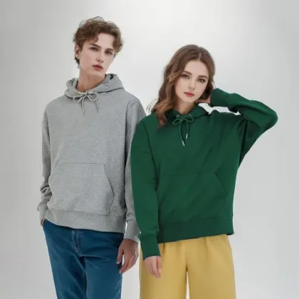 Simple Versatile Cotton-Poly Hoodie