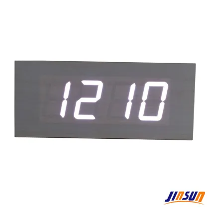Home Decor Wood Led Table Clock