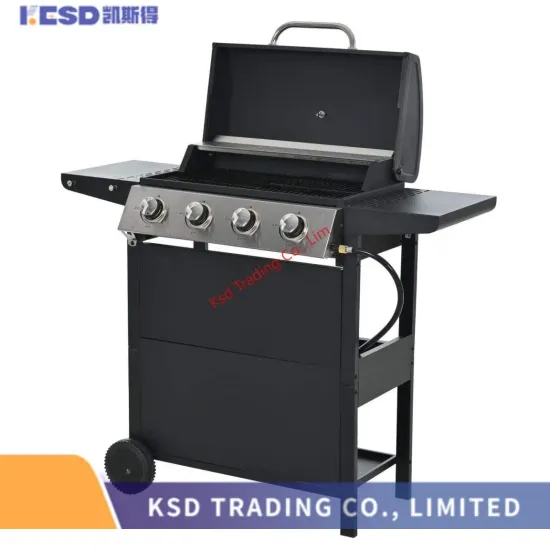 CE Approved Gas Grill Outdoor 3 Main Burners Gas Grill with Cabinet Home LPG Gas Grill