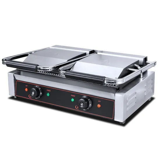 Panini Press Machine, Electric Sandwich Maker, Commercial Pannini Grill