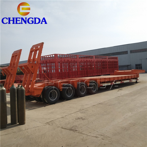 4Line 8Axles150Ton Extendable Lowbed Trailer