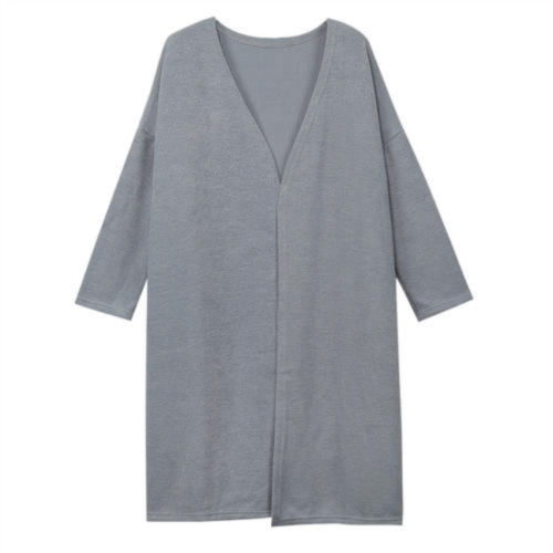 Giacca da maglia grigia da donna cardigan casual