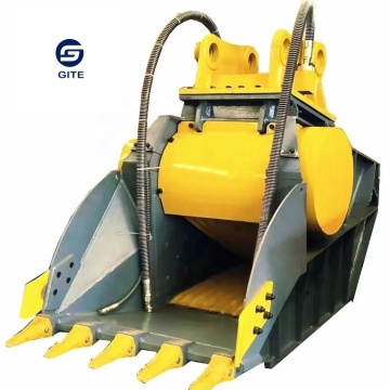 Excavator Attachments: Gite Crusher and Bucket Solutions
