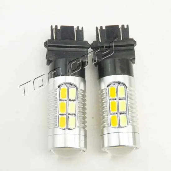 2016 New Arrival Double Color Amber and White 3157 1157 7443 5630 22SMD led lighting bulb for Break Light Turning Light 12-24V
