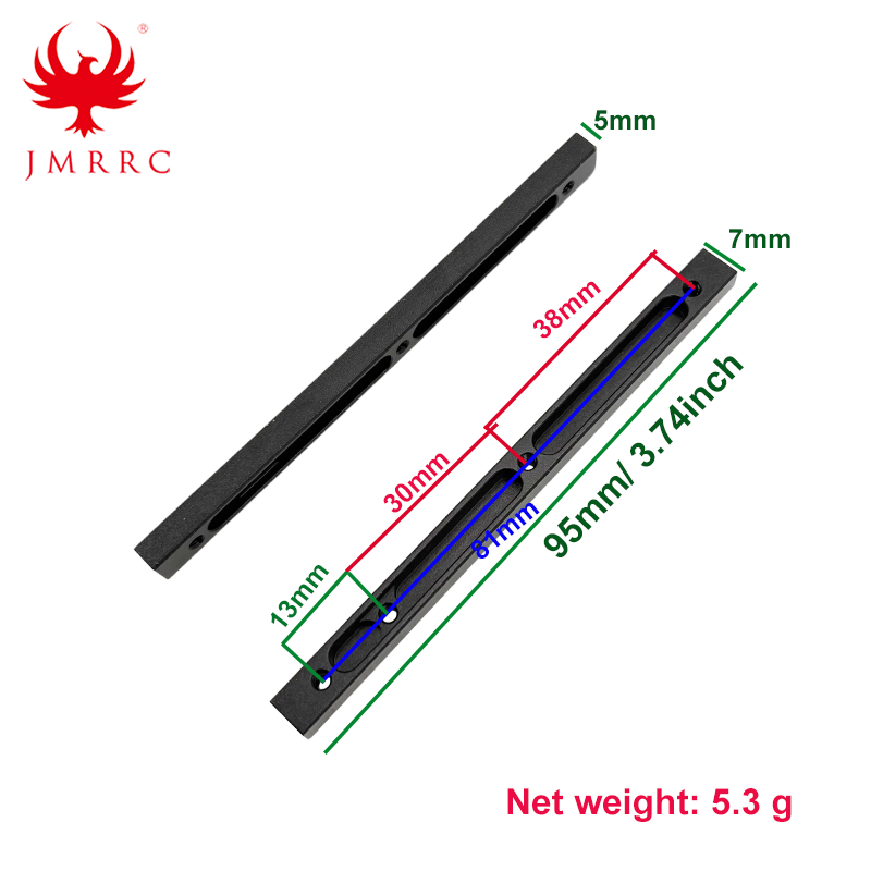Customized 95mm Multi-rotor Unmanned Aerial Vehicle Connection Aluminum Rods 95mm Square Column/Support Rod Multi-axis DIY Parts